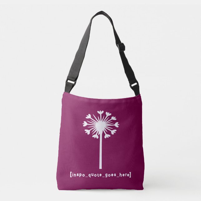 Bolso Cruzado La cita de Inspo está aquí (Anverso)