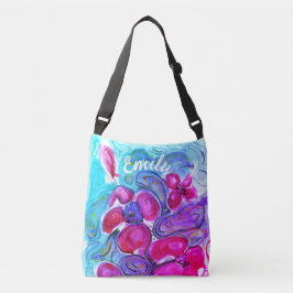 Bolso Cruzado La coloración acuática de la amapola rosa y su nom