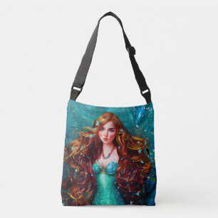 Bolso Cruzado La diosa de la sirena en el mar de la sirena Nymph