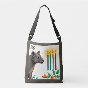 Bolso Cruzado la etnia africana Kwanzaa Animales salvajes disfra
