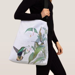Bolso Cruzado La fauna de los pájaros del colibrí florece la