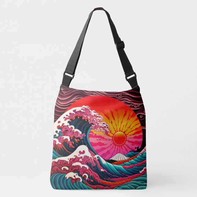 Bolso Cruzado La gran sintetización de la retro 80 de Kanagawa (Anverso)