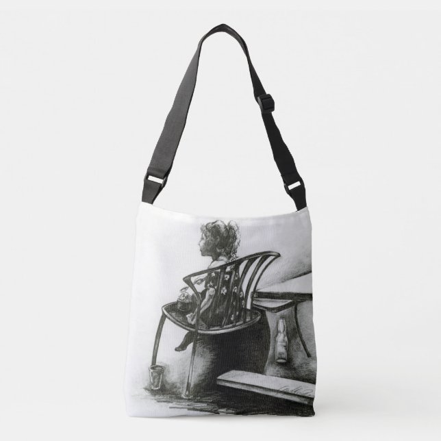 Bolso Cruzado La imaginación alimenta mi realidad (Anverso)