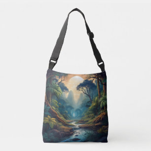 Bolso Cruzado La jungla mística iluminada por la luna - la seren