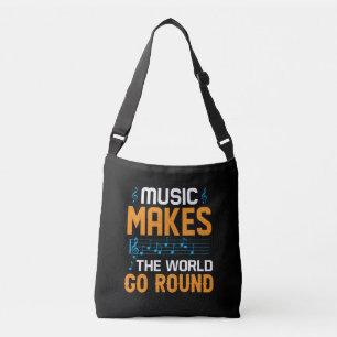 Bolso Cruzado La música hace que el mundo gire