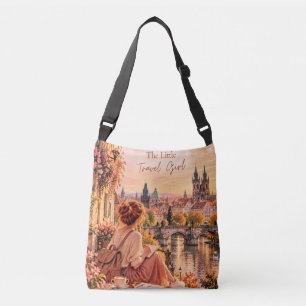 Bolso Cruzado La pequeña niña viajera de Praga River Crossbody
