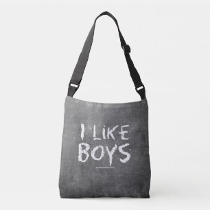 Bolso Cruzado La pizarra sucia oscura de SlipperyJoe's Me gustan