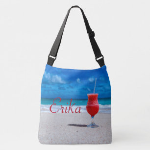 Bolso Cruzado La playa caribeña de Strawberry Daiquiri personali