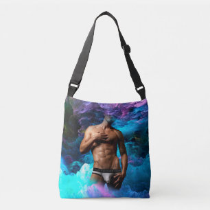 Bolso Cruzado La protuberancia cósmica de ropa interior de hombr