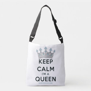 Bolso Cruzado La reina tranquila de SlipperyJoe's corona de plat