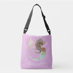 Bolso Cruzado La Sirenita Futura Mamá Baby Shower. Bajo El Mar.