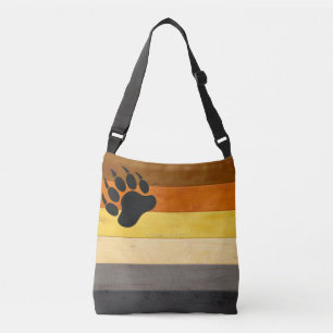 Bolso Cruzado La textura del suelo de madera de la bandera del O