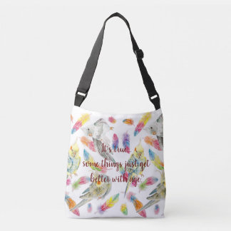 Bolso Cruzado La vida del cockatiel feliz