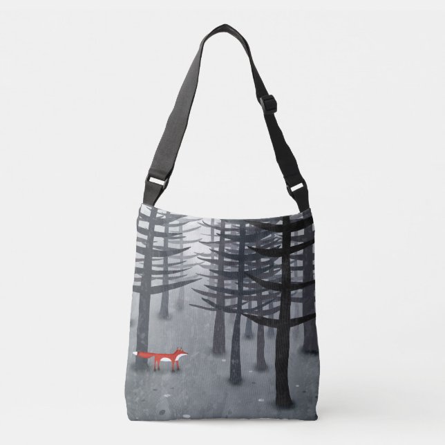 Bolso Cruzado La zorra y la selva (Anverso)