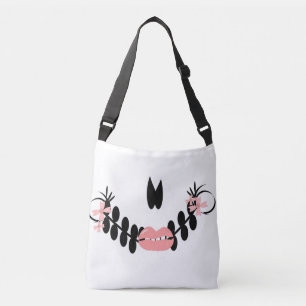 Bolso Cruzado Labios de Cráneo de Azúcar Patrón de Halloween