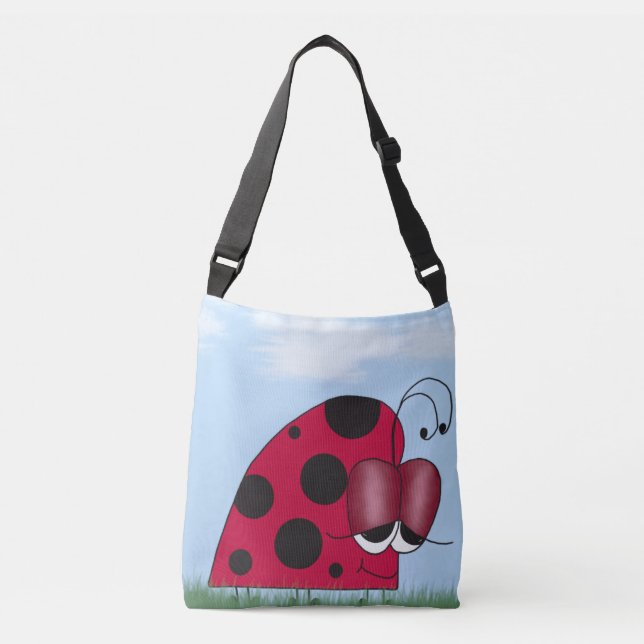 Bolso Cruzado Ladybug gracioso y eufórico (Anverso)