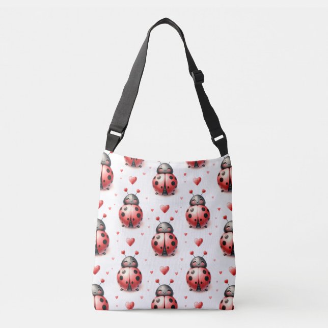Bolso Cruzado Ladybug Love (personalized) (Anverso)