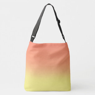 Bolso Cruzado Lágrima de la puesta de sol amarilla naranja