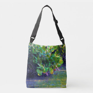 Bolso Cruzado Laguna de manglares con uvas marinas