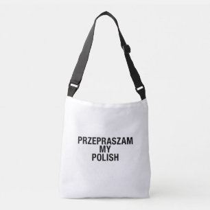 Bolso Cruzado Lamento mi idioma polaco