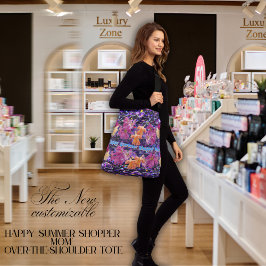 Bolso Cruzado Lápida de flores silvestres "La feliz mamá veranie