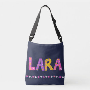 Bolso Cruzado Lara nombre flores L monograma
