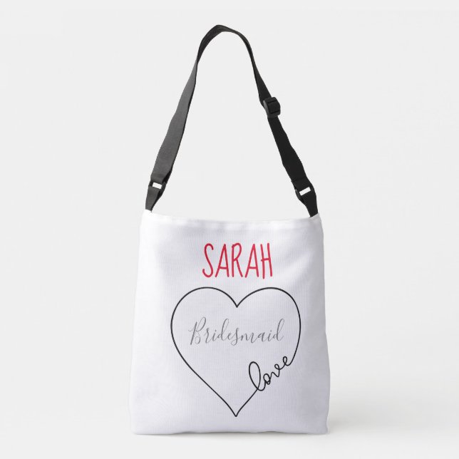 Bolso Cruzado Las damas de honor personalizadas (Reverso)