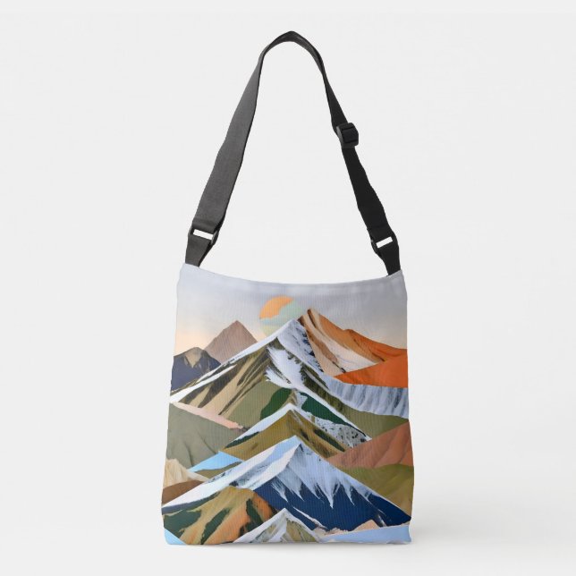 Bolso Cruzado Las grandes montañas (Anverso)