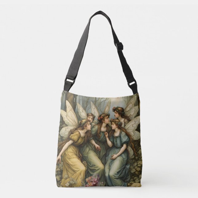 Bolso Cruzado Las hadas en el bosque (Anverso)