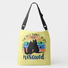 Bolso Cruzado Las Mejores Cosas En La Vida Son El Gato De Perro 