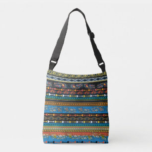 Bolso Cruzado Las plumas étnicas: Moda del Boho de bordado