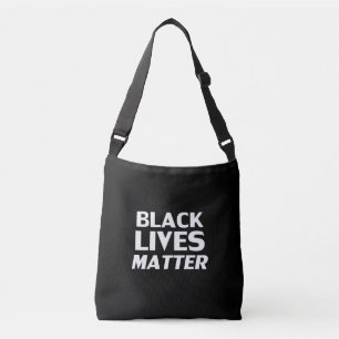Bolso Cruzado Las vidas negras importan de la tipografía moderna