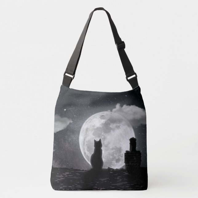 Bolso Cruzado Le chat rêve de lune (Anverso)