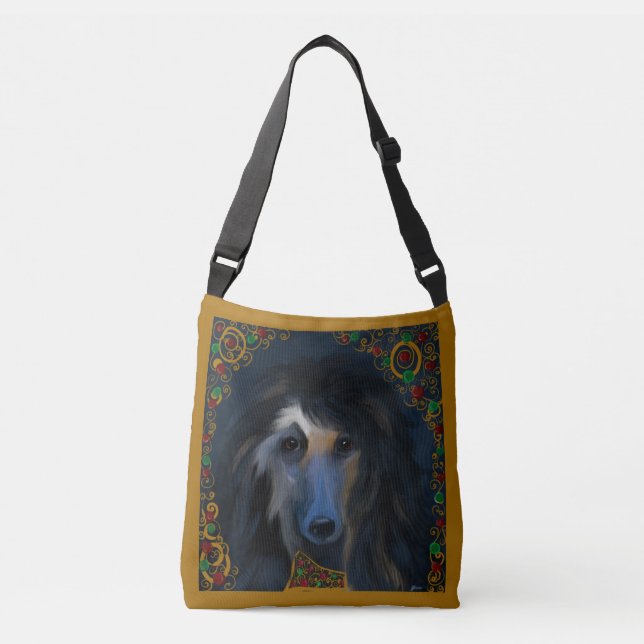 Bolso Cruzado Lebrel afgano      (Anverso)