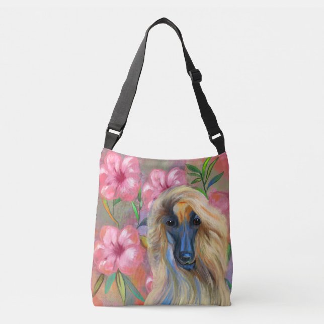 Bolso Cruzado Lebrel afgano (Anverso)