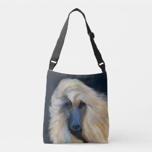 Bolso Cruzado Lebrel afgano blanco