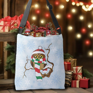 Bolso Cruzado Lechuza Snowflake navidades