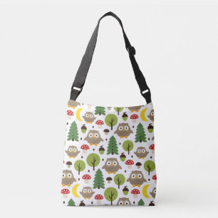 Bolso Cruzado Lechuzas En El Bosque