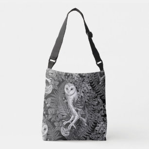 Bolso Cruzado Lechuzas, helechos, robles y bayas 4