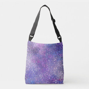 Bolso Cruzado Lentejuelas rosadas y moradas Brillo 