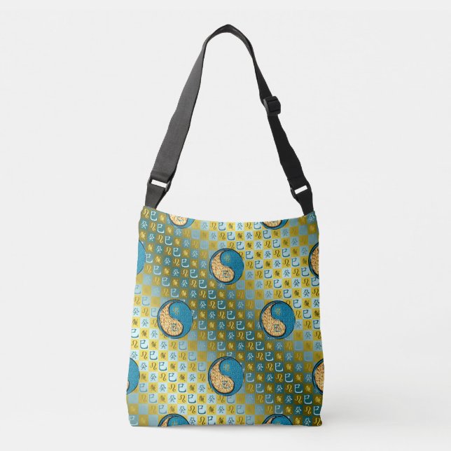 Bolso Cruzado Leo & Serpiente de Agua (Anverso)