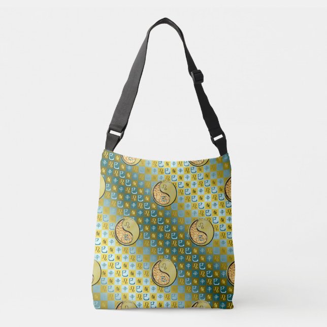 Bolso Cruzado Leo & Serpiente de Metal (Anverso)