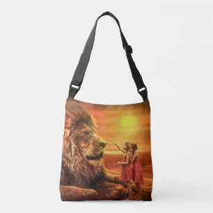Bolso Cruzado León y niñas pequeñas