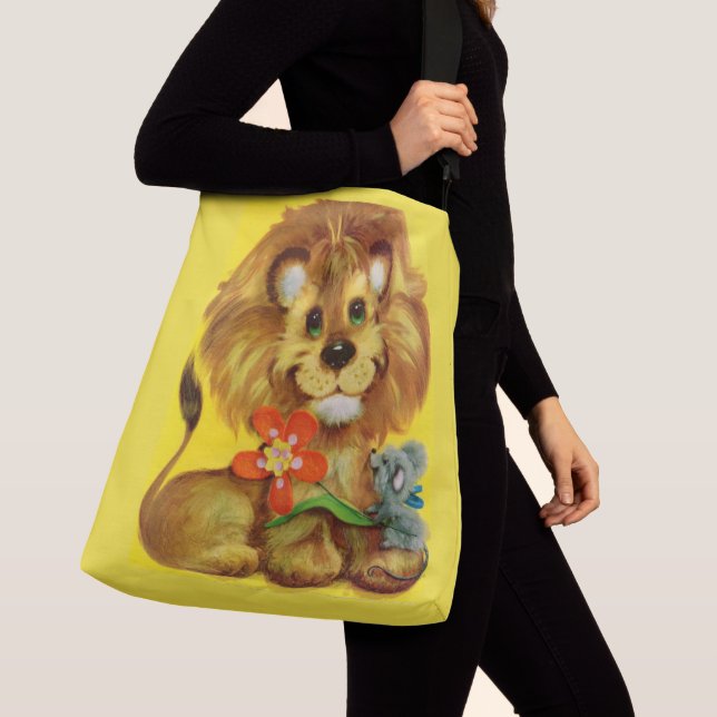 Bolso Cruzado león y ratón (Detalle)