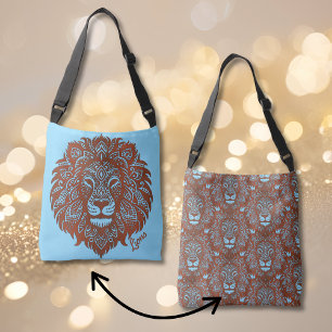 Bolso Cruzado Leones Boho Cutout Faux Leather Crossbody Tote Bag