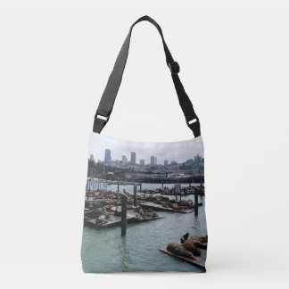 Bolso Cruzado Leones marinos del Pier 39 y horizonte urbano de S