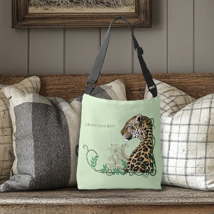 Bolso Cruzado Leopard Wild Cat Green Henna