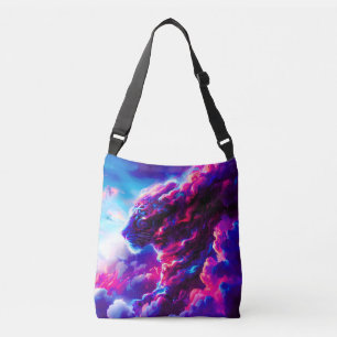 Bolso Cruzado Leopardo Cósmico Futurista Neon