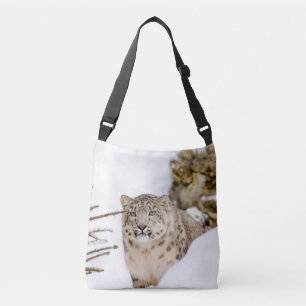 Bolso Cruzado Leopardo de las Nieves en la Nieve