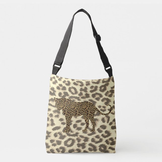 Bolso Cruzado leopardo en leopard faux cross body bag (Anverso)